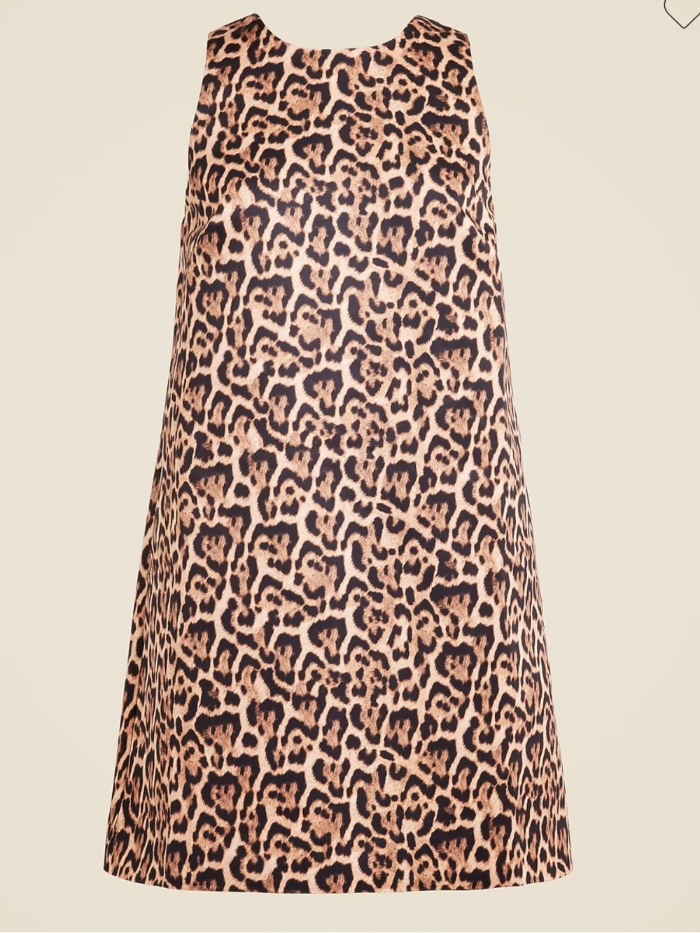 NWOT Jcrew Maxine dress leopard dutchess satin L